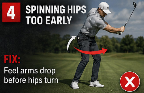 Spinning the Hips Too Early