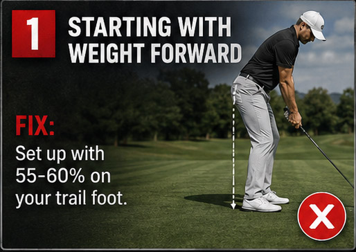 Starting With Your Weight Too Far Forward