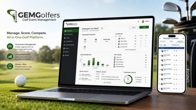 How GemGolfers Golf Tournament Scoring Software Simplifies Live Scoring